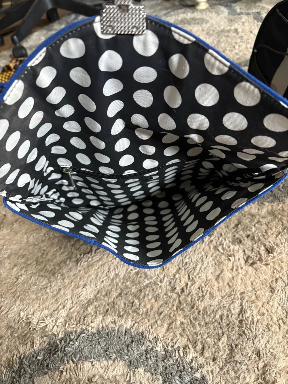 Mossimo Supply Co. Blue Suede Envelope Clutch